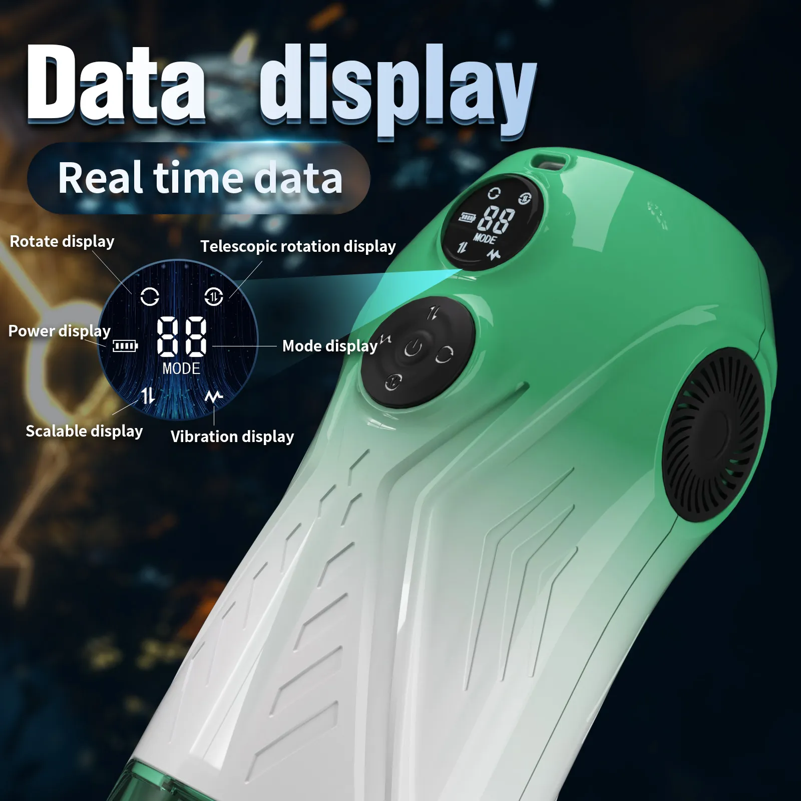 Thrusting Male Masturbator Smart Chip + 3-Engine Drive