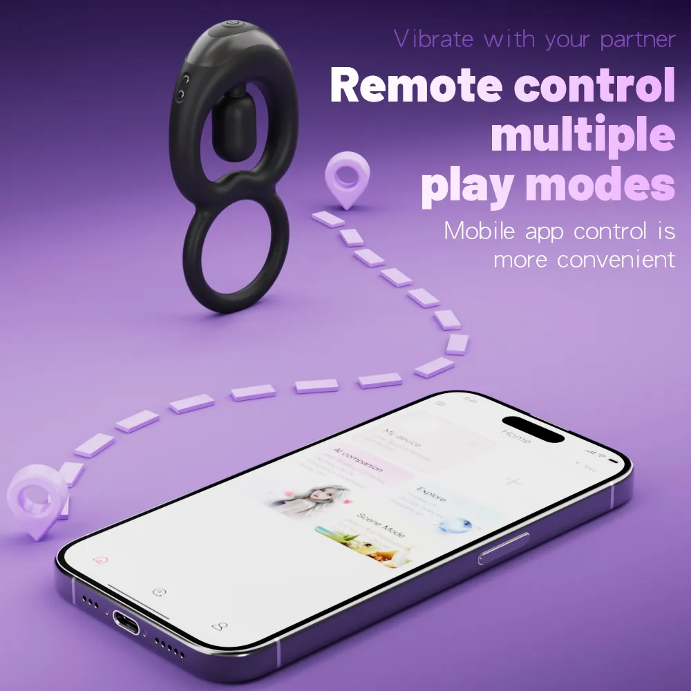 toyshcool ห่วงชะลอการหลั่งสั่นร่วมคู่รักรุ่นสองจันทร์ APP