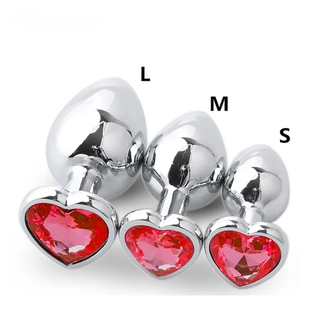 W6500ปลั๊กทวาร รูปหัวใจ วัสดุโลหะ มีหลายสีและหลายรุ่นให้เลือก