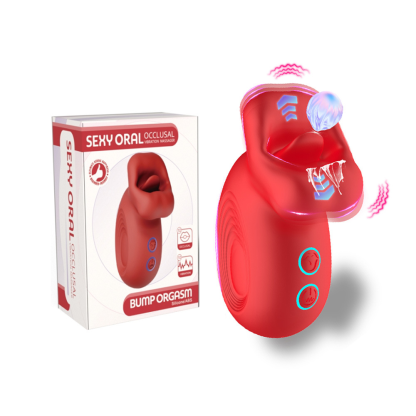 การดูดของเล่น 10 ความถี่การสั่น 10 ความถี่การกัดออกแบบเลียนแบบธรรมชาติ วัสดุสัมผัสผิวเนียนนุ่ม-sextoyfunny