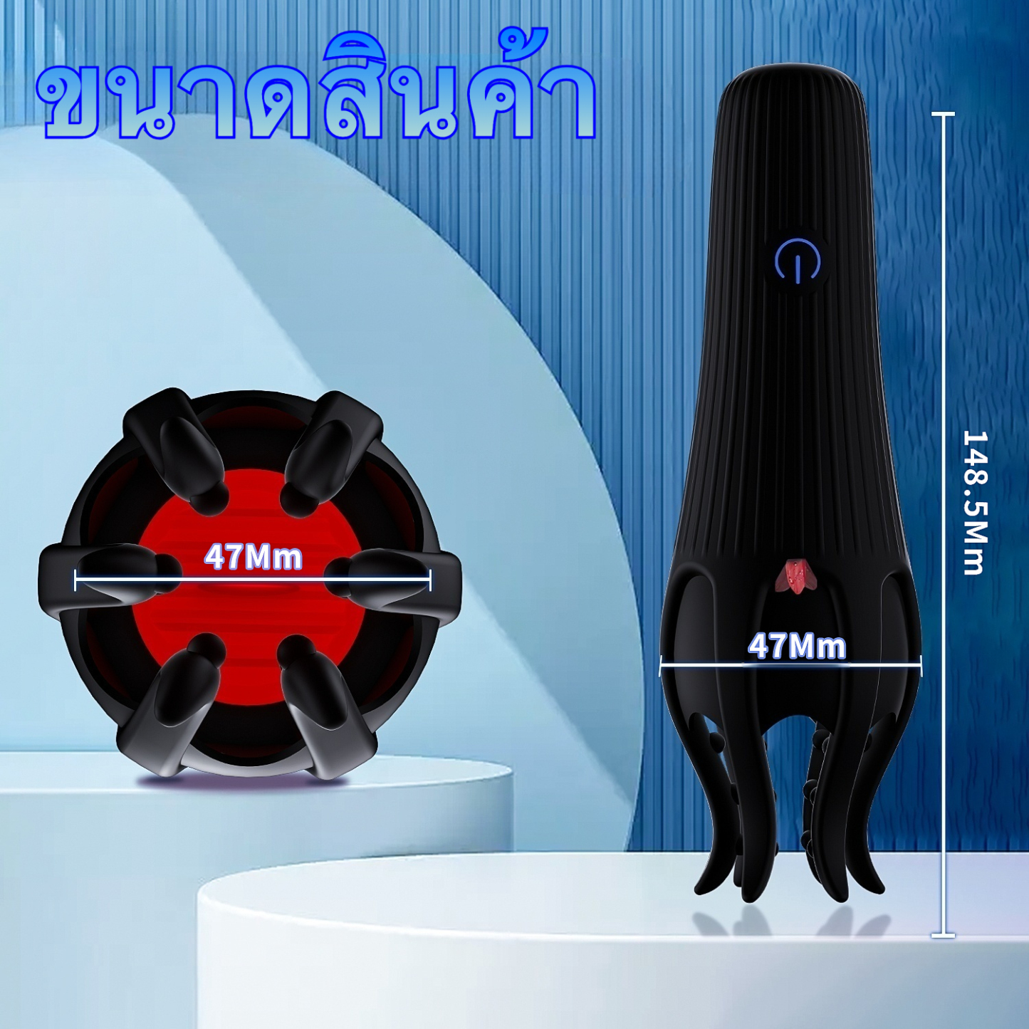 อุปกรณ์ฝึกอวัยวะเพศชาย ระบบสั่นสะเทือน 10 ความถี่+เลียนแบบการเลีย เทคโนโลยีเลียนแบบธรรมชาติ ใช้งานได้ 2 แบบ-sextoyfunny