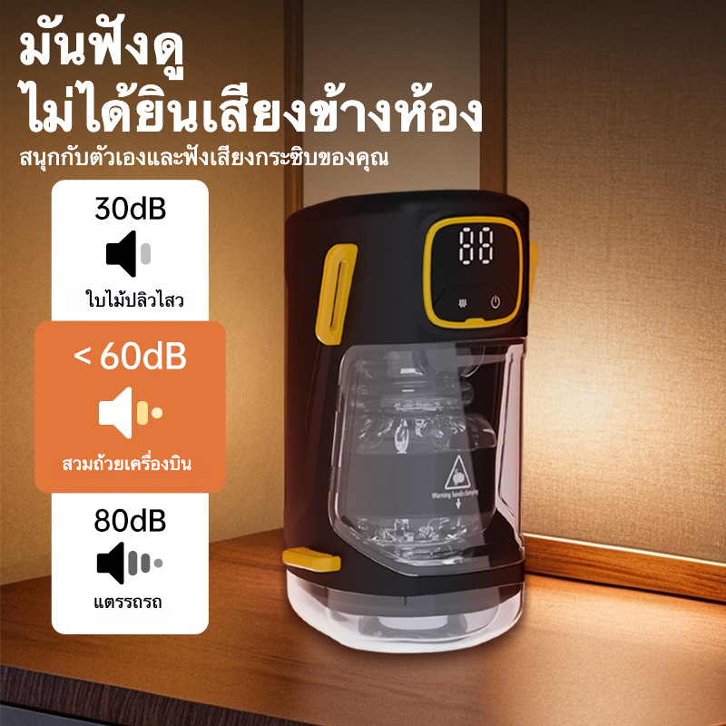 W5400未定价ถ้วยอัตโนมัติ ระบบสั่น 9 ระดับ ระบบยืดหด 9 ระดับ จอแสดงผลดิจิตอล เทคโนโลยีดูดซึม สวมใส่ได้