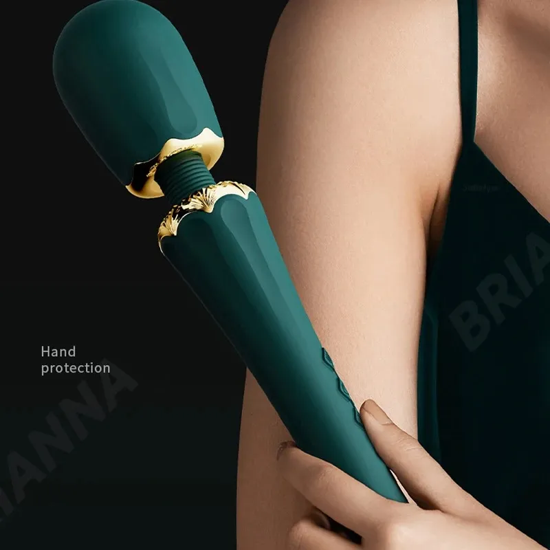 5 Frequencies 2 Attachable Massage Heads AV Wand Vibrator