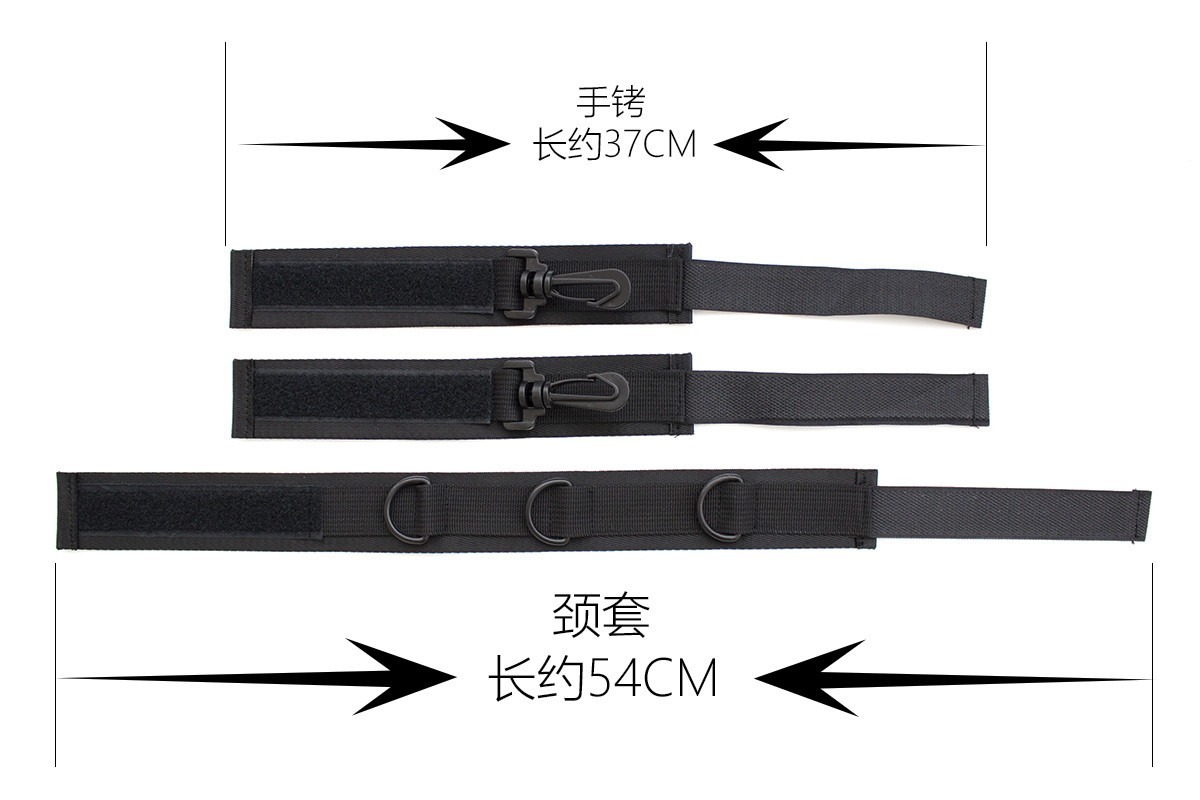 W0421 ปลอกคอสำหรับเล่นบทบาท BDSM Polyester