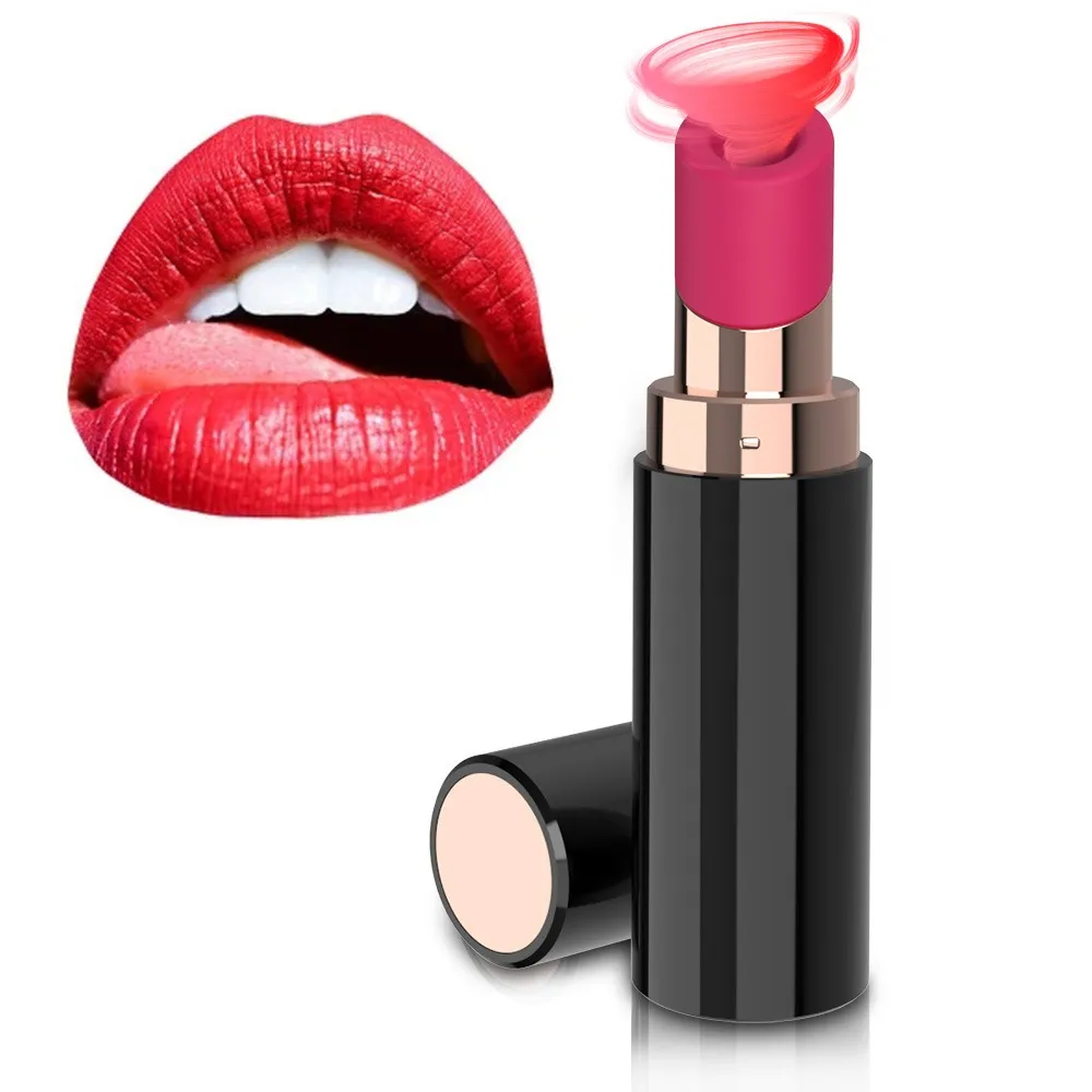 6 Modes Lipstick Shaped Clitoral Vibrator & Breast Toy