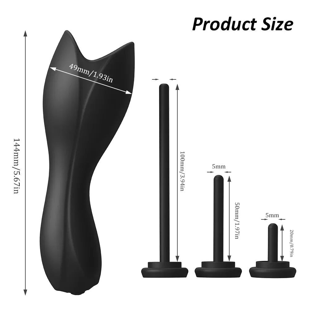 10 Modes 3In1 Masturbator & Penis Trainer & Urethral Sound