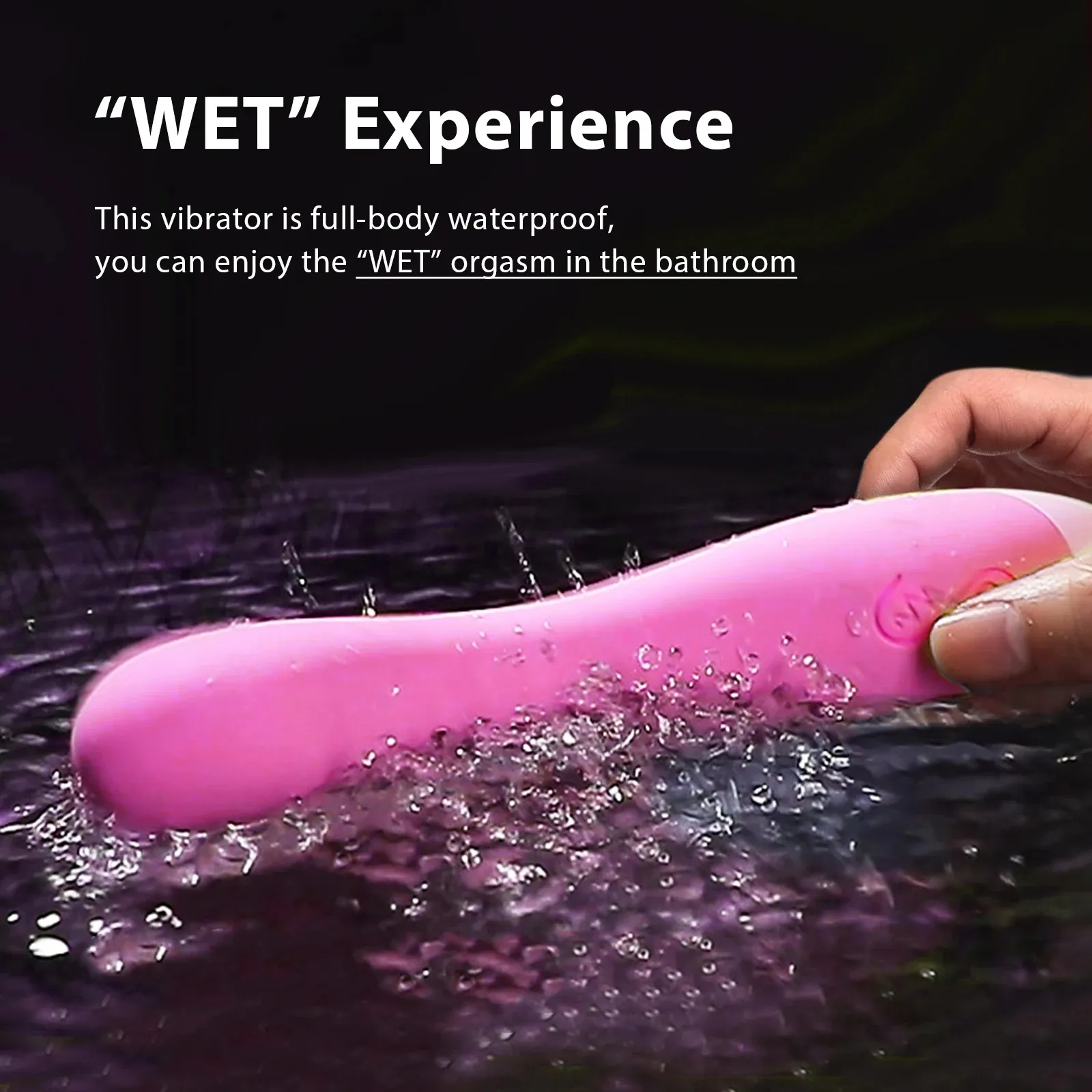 12 Frequencies Bendable Double-Layer TPE Spot Vibrator