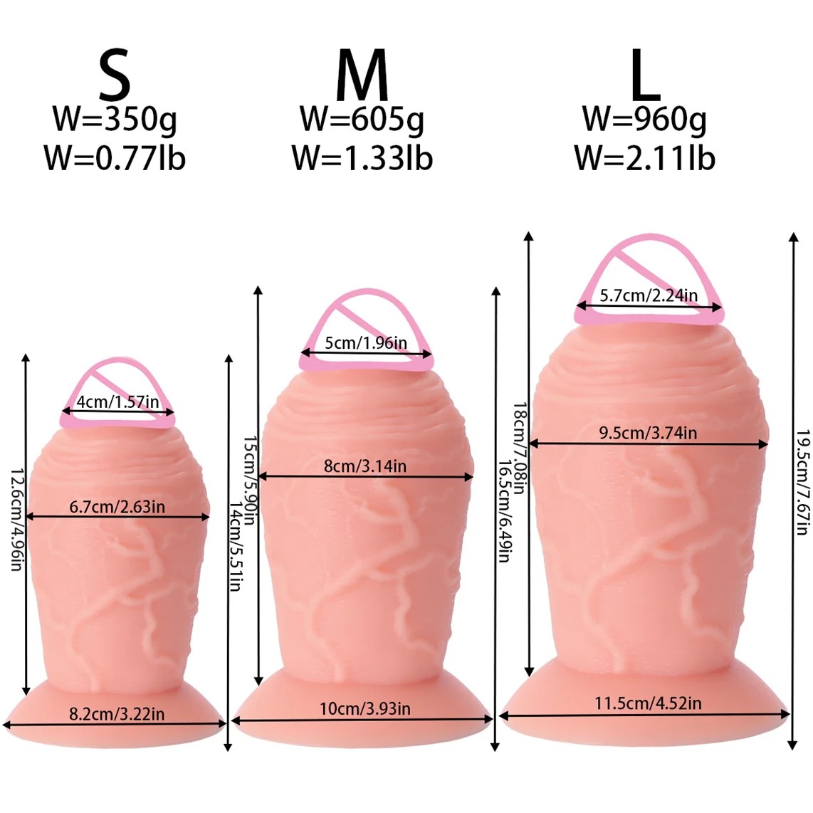 W4107未定价ดิลโด้ หนาขนาดใหญ่พิเศษ ลายผิวสมจริง ซิลิโคนเหลวสองชั้น