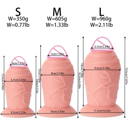 W4107未定价ดิลโด้ หนาขนาดใหญ่พิเศษ ลายผิวสมจริง ซิลิโคนเหลวสองชั้น