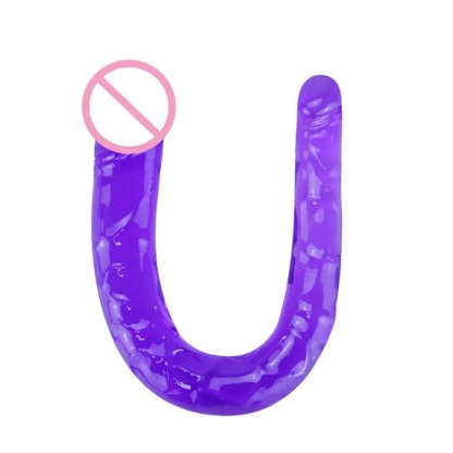 W4112未定价ควยปลอม หัวใหญ่หัวเล็ก สีคริสตัล ออกแบบยาวพิเศษ วัสดุ TPE