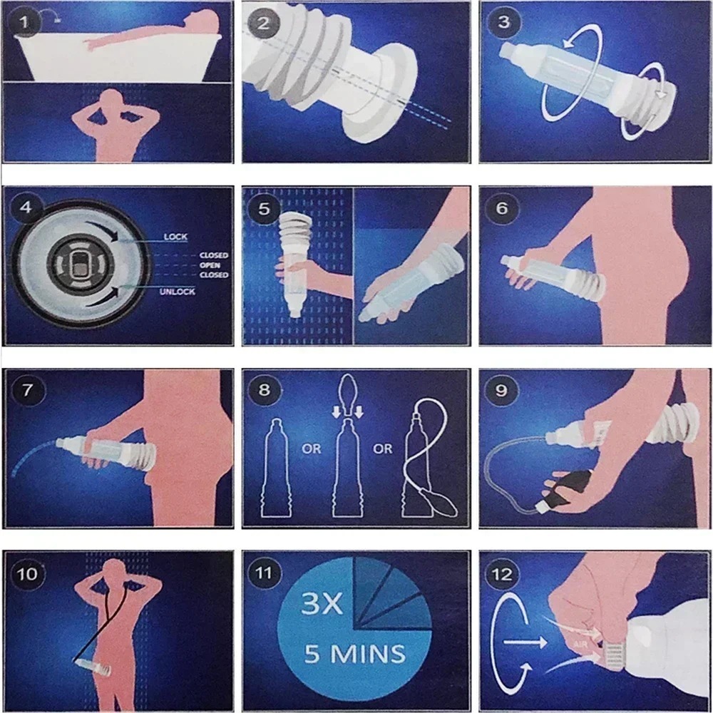 กระบอกสูญญากาศ-X40 ปั๊มสุญญากาศแบบน้ำ เพิ่มแรงดันใต้น้ำ ระบบพลังไฮดรอลิกคู่ 360° ยืดได้ทุกทิศทาง-sextoyfunny