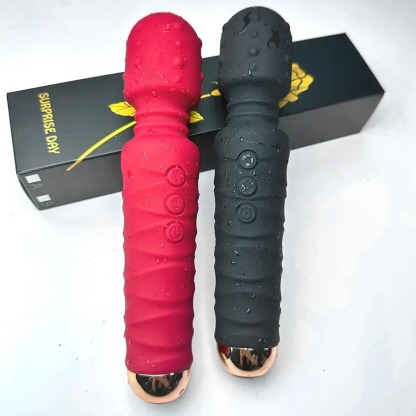 เครื่องนวดAV มี 3 สีให้เลือก 5 โหมดการทำงาน 10 ระดับการสั่นสะเทือน ปลายนูนรูปถั่ว วัสดุนุ่มละมุนผิว-sextoyfunny