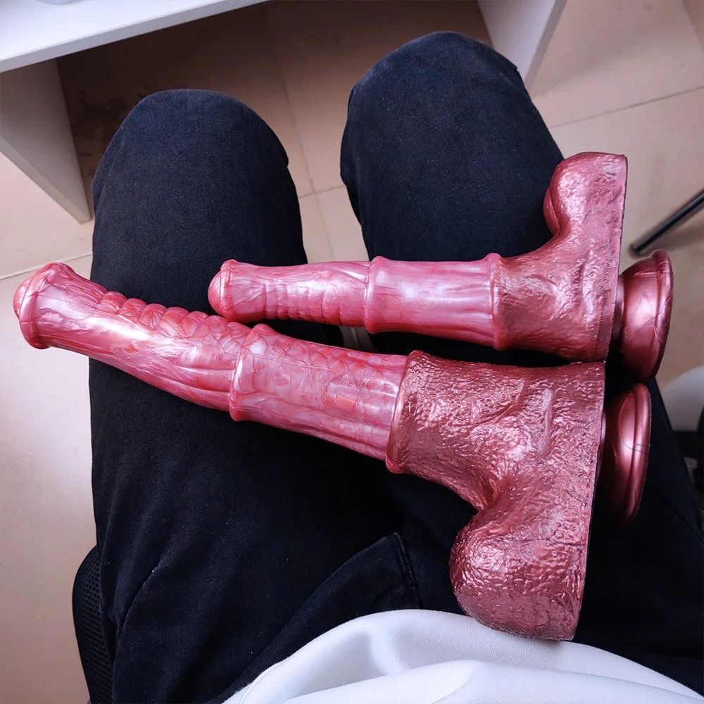 W4301未定价อวัยวะเทียมเลียนแบบม้า ลายผิวละเอียด แผ่นดูดแรงสูง วัสดุซิลิโคนพรีเมียม