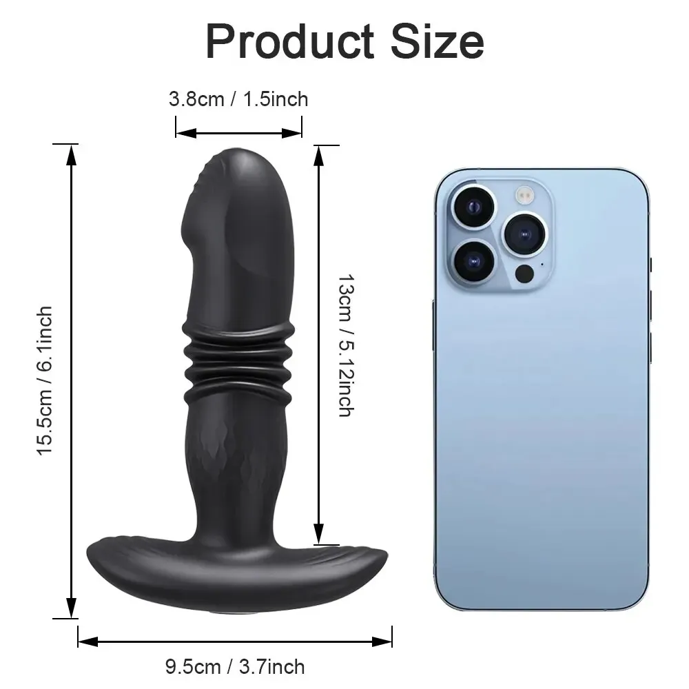Simulated Glans + Anchor Prostate Massager & Anal Vibrator