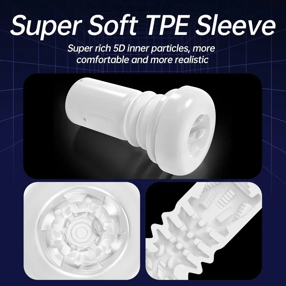 5D Inner Layer Automatic Male Masturbator Thrusting + Vibration