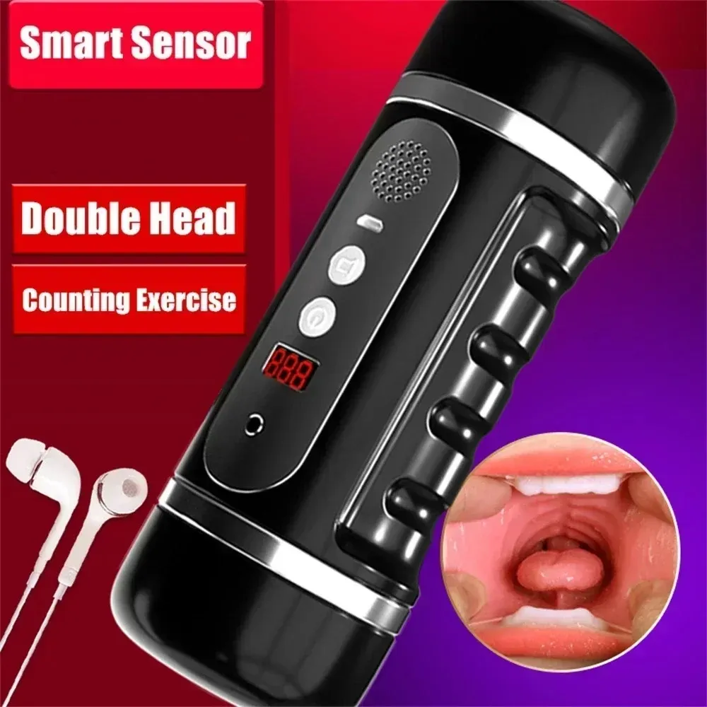 Mouth & Vagina Male Masturbator With Multiple Sound Effects