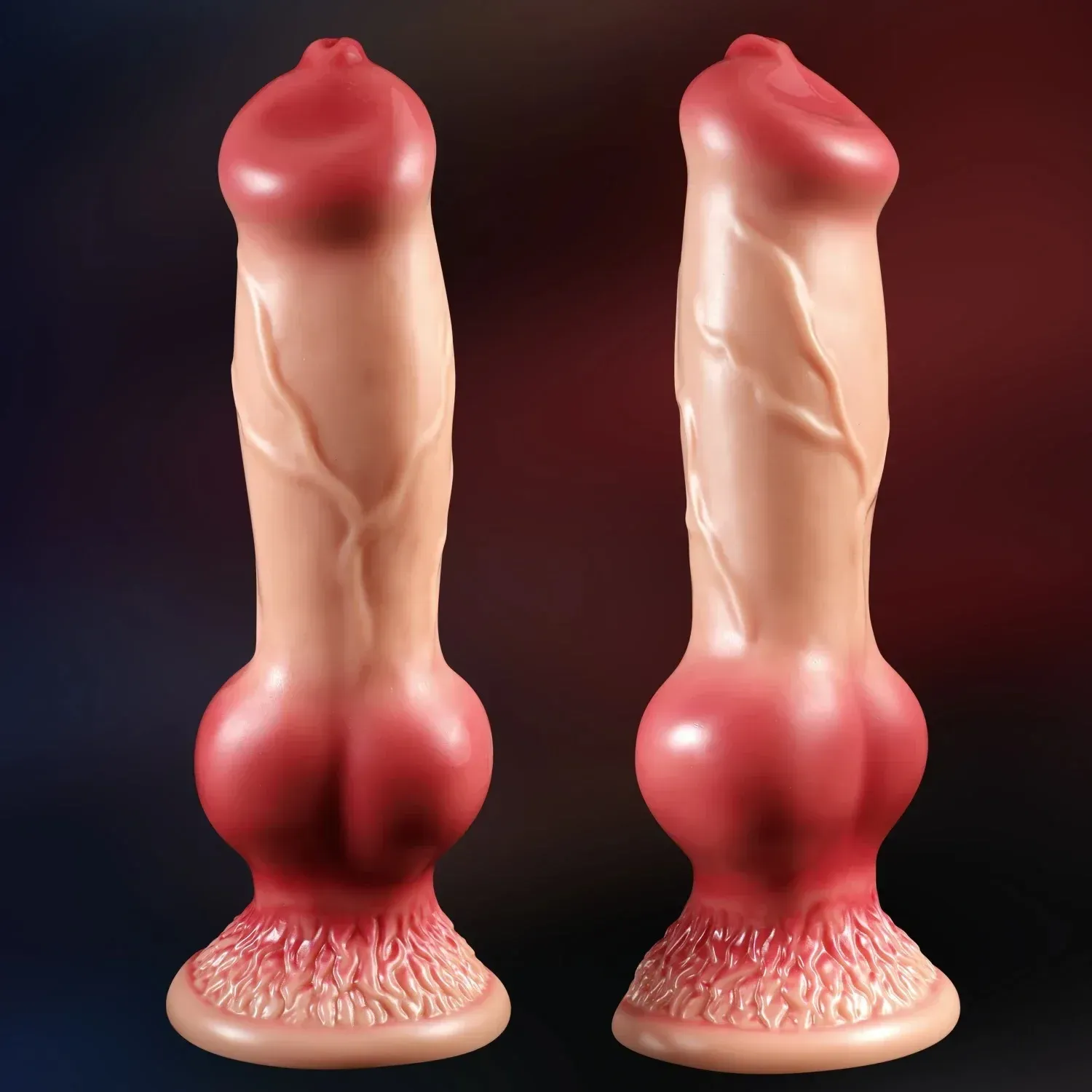 ควยปลอม ดิลโด้ ที่เลียนแบบหมา ฐานยึด วัสดุ PVC 3 รุ่นให้เลือก