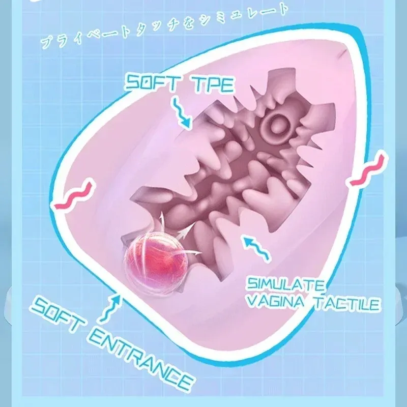 Peach-Shaped Pocket Pussy Lighting And Heating Function
