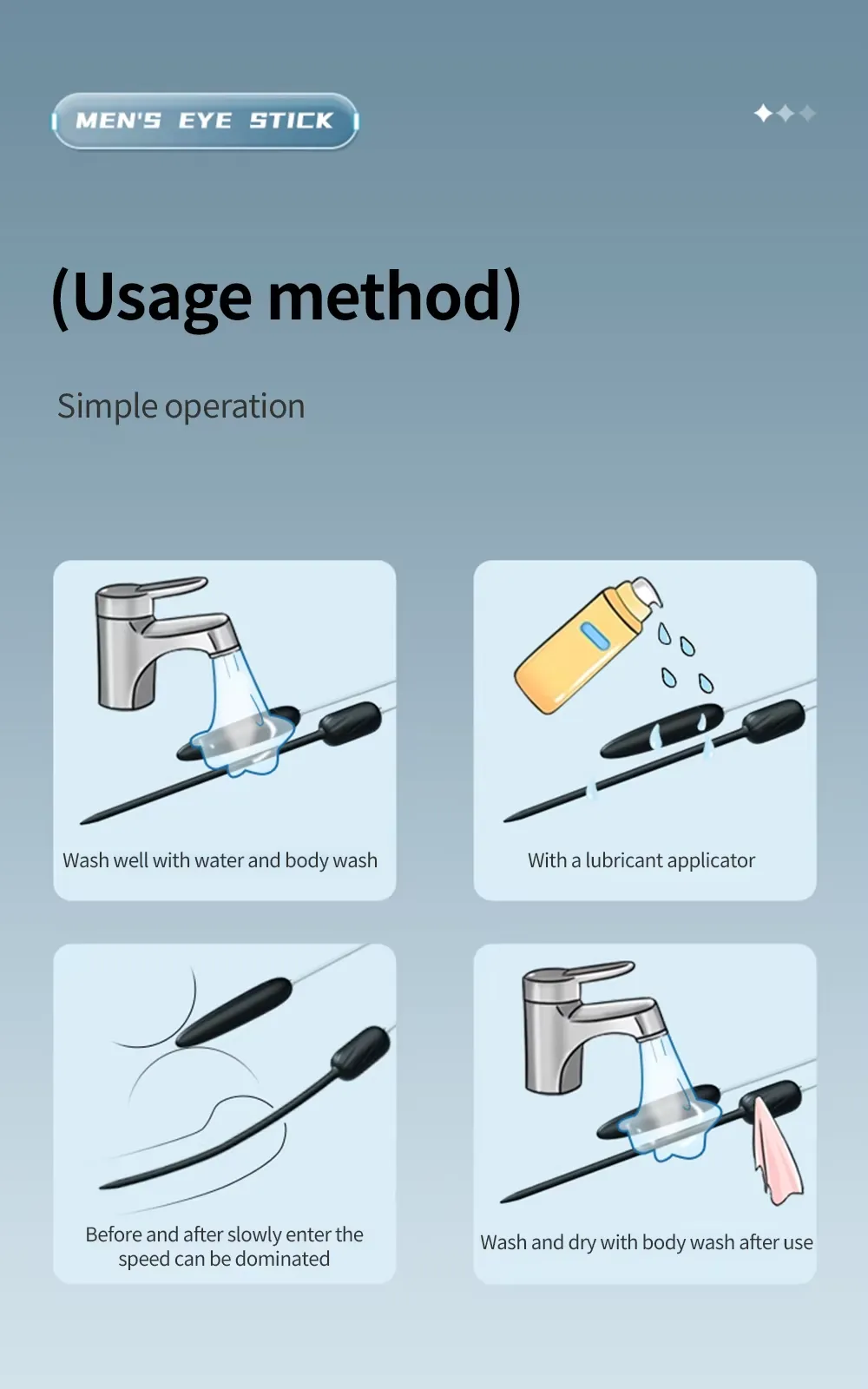 Wireless Remote Control 10 Frequencies Urethral Sound