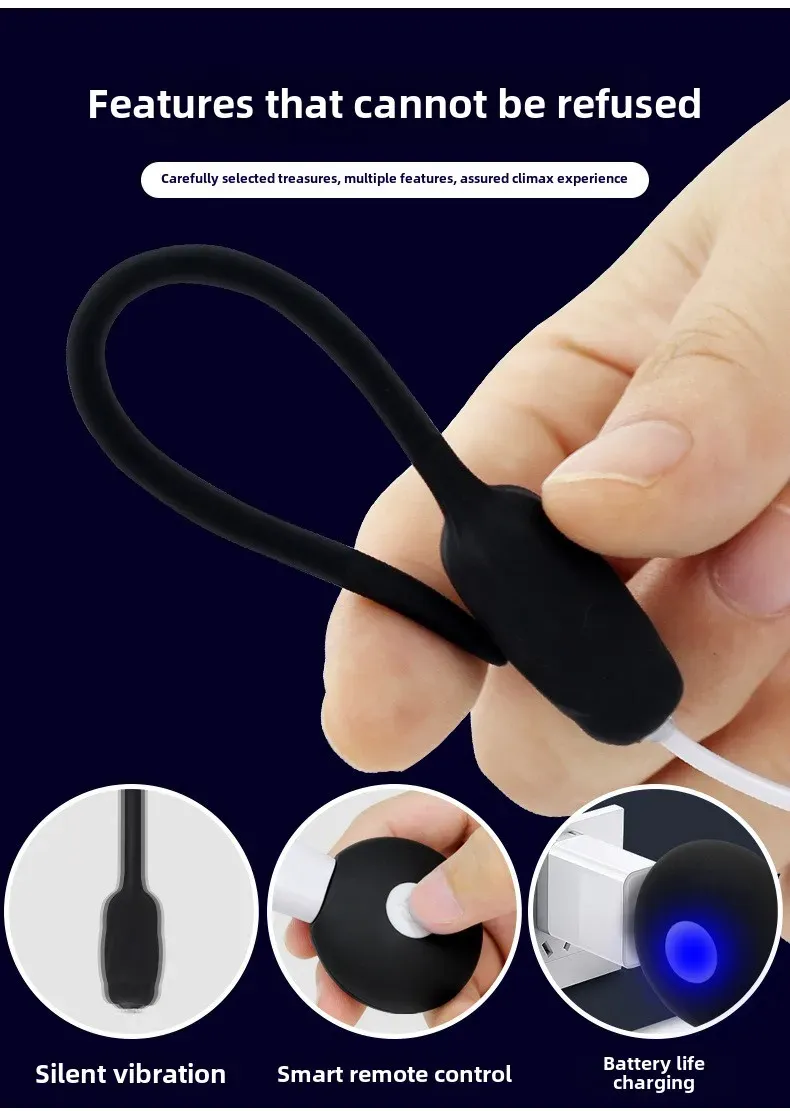 10 Frequencies Wireless Remote Control Urethral Sound