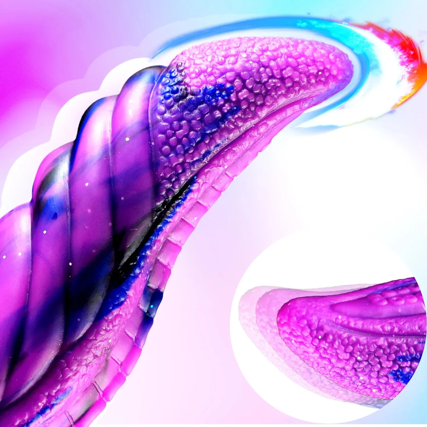 Purple Octopus Tentacle Fantasy Dildo With Suction Cup