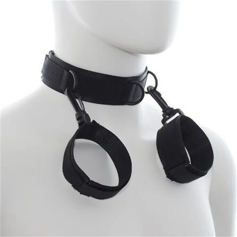 ชุดSMซาดิสอุปกรณ์ ปลอกคอสำหรับเล่นบทบาท BDSM วัสดุโพลีเอสเตอร์