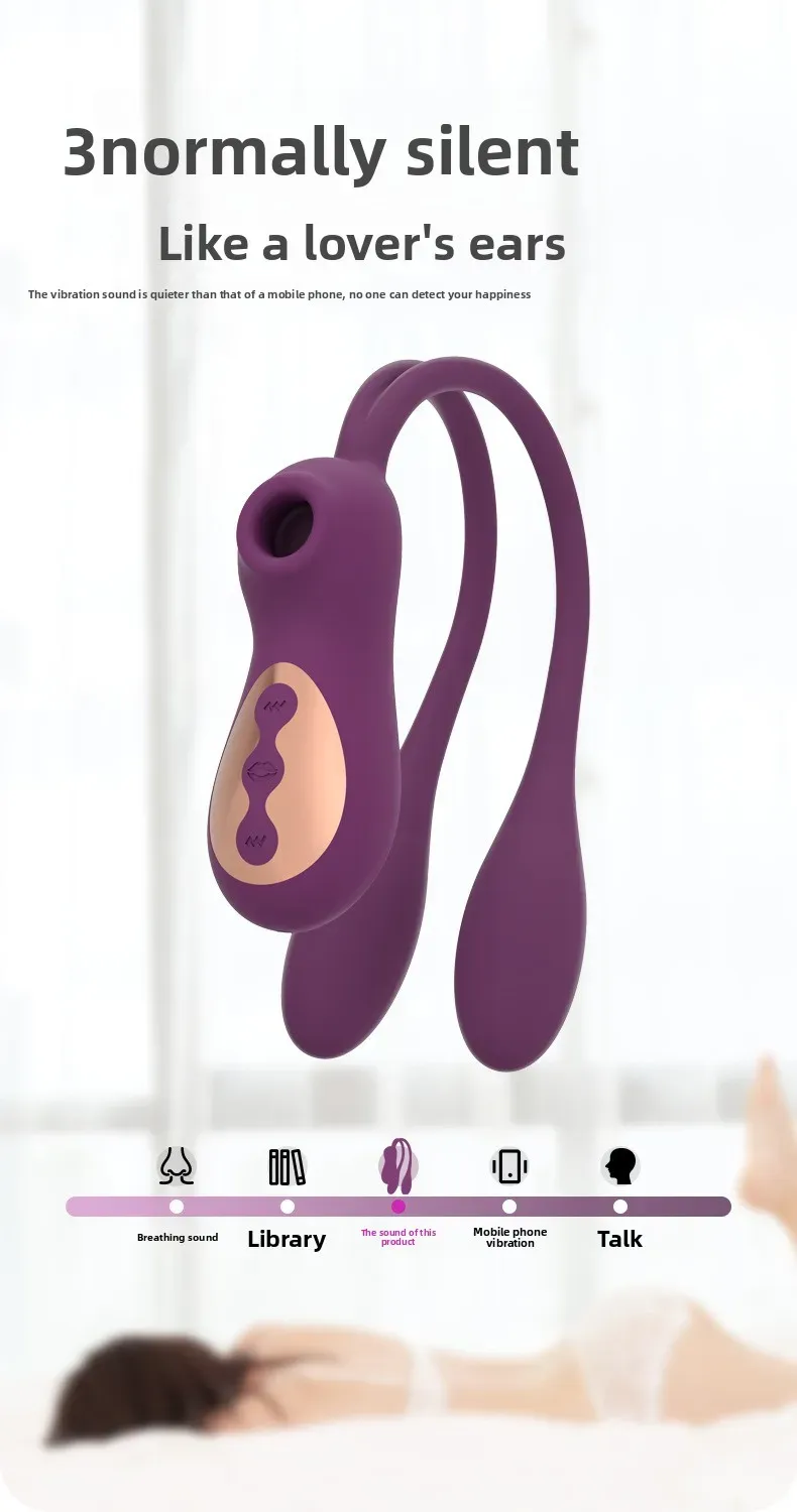 5 Suction + 3 Speeds + 7 Vibration Heating Egg Vibrator
