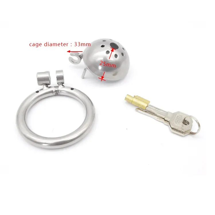 304 Steel Male Chastity Cage With Stealth Lock