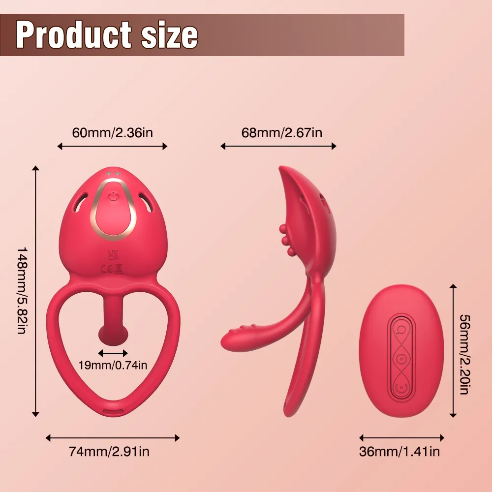 9-Frequency APP + Remote Control Vibrator For Couples