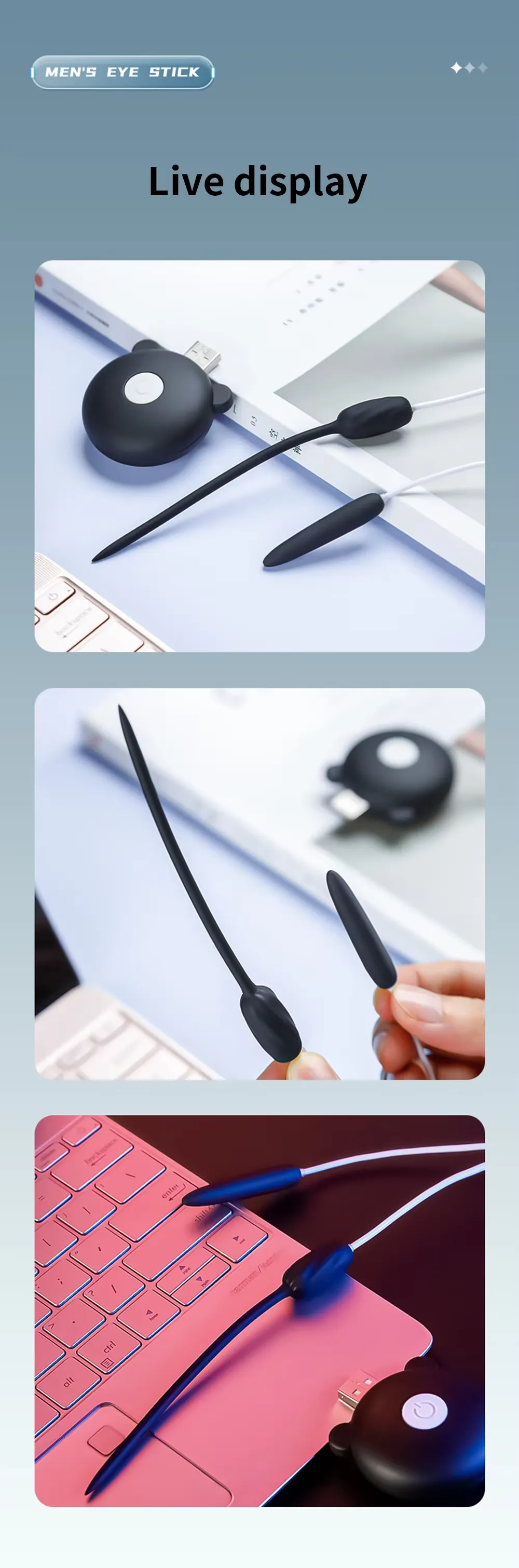 Wireless Remote Control 10 Frequencies Urethral Sound