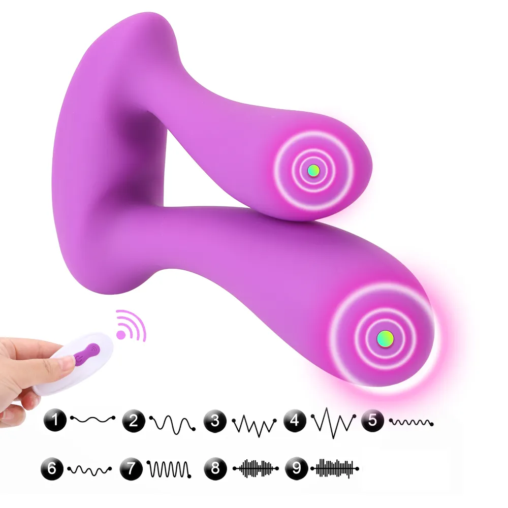 9 Modes Remote Control Wearable Dual-Head Vibrating Egg