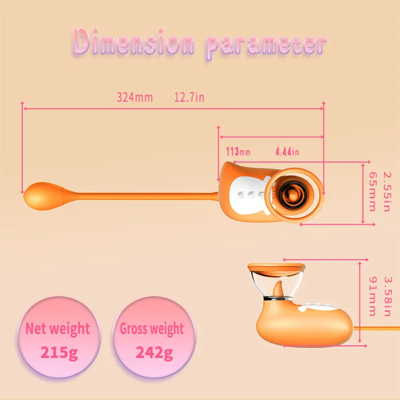 Penguin Shaped Dual 7 Frequencies Suction & Licking Vibrator