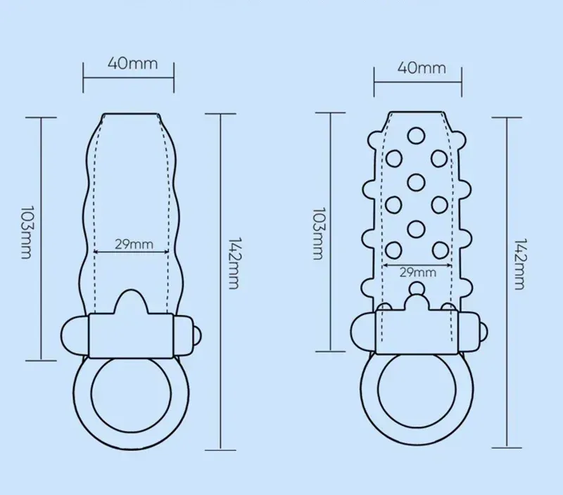 Perforated Texture Penis Sleeve 2 Colors 2 Styles Available