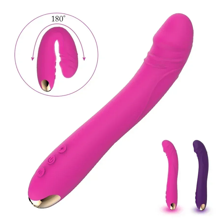 10 Frequencies One-Button Burst Realistic Penis Vibrator