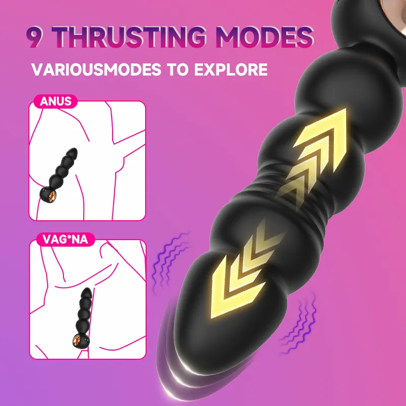 Pull-Ring Design Simulated Glans Prostate Massager