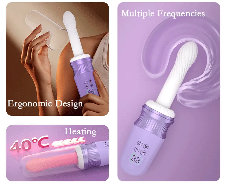 Thrusting & Vibrating APP Heating LCD Display Sex Machine