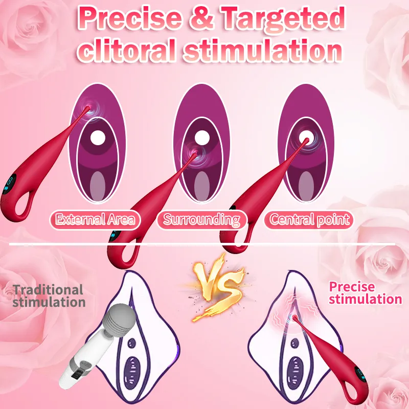 9 -Frequency LCD Display Finger Grip Handle Spot Vibrator