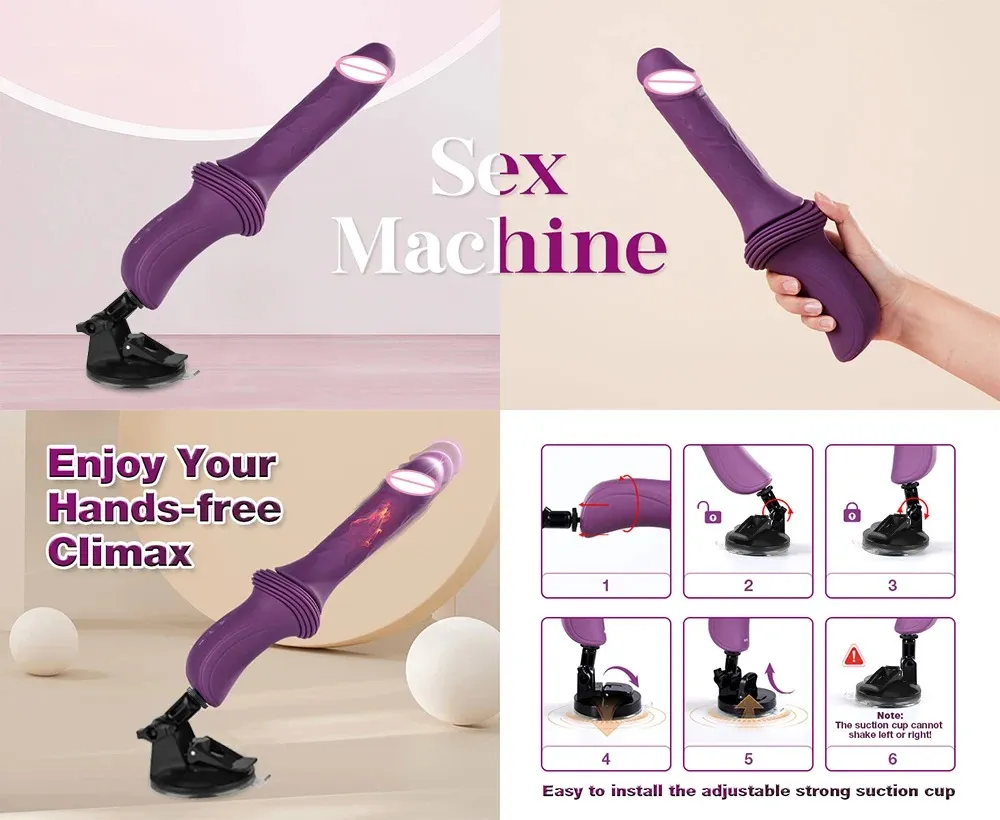 เครื่องเย็ดอัตโนมัติ sex machine 3 ระดับการยืดหด 10 ระดับการสั่น