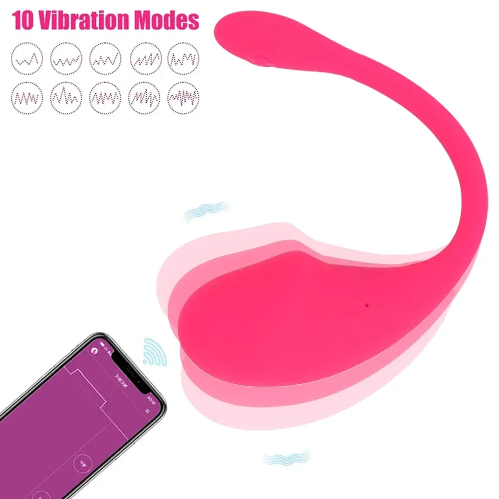 10 Frequencies Simulated Glans APP Vibrating Egg IPX8