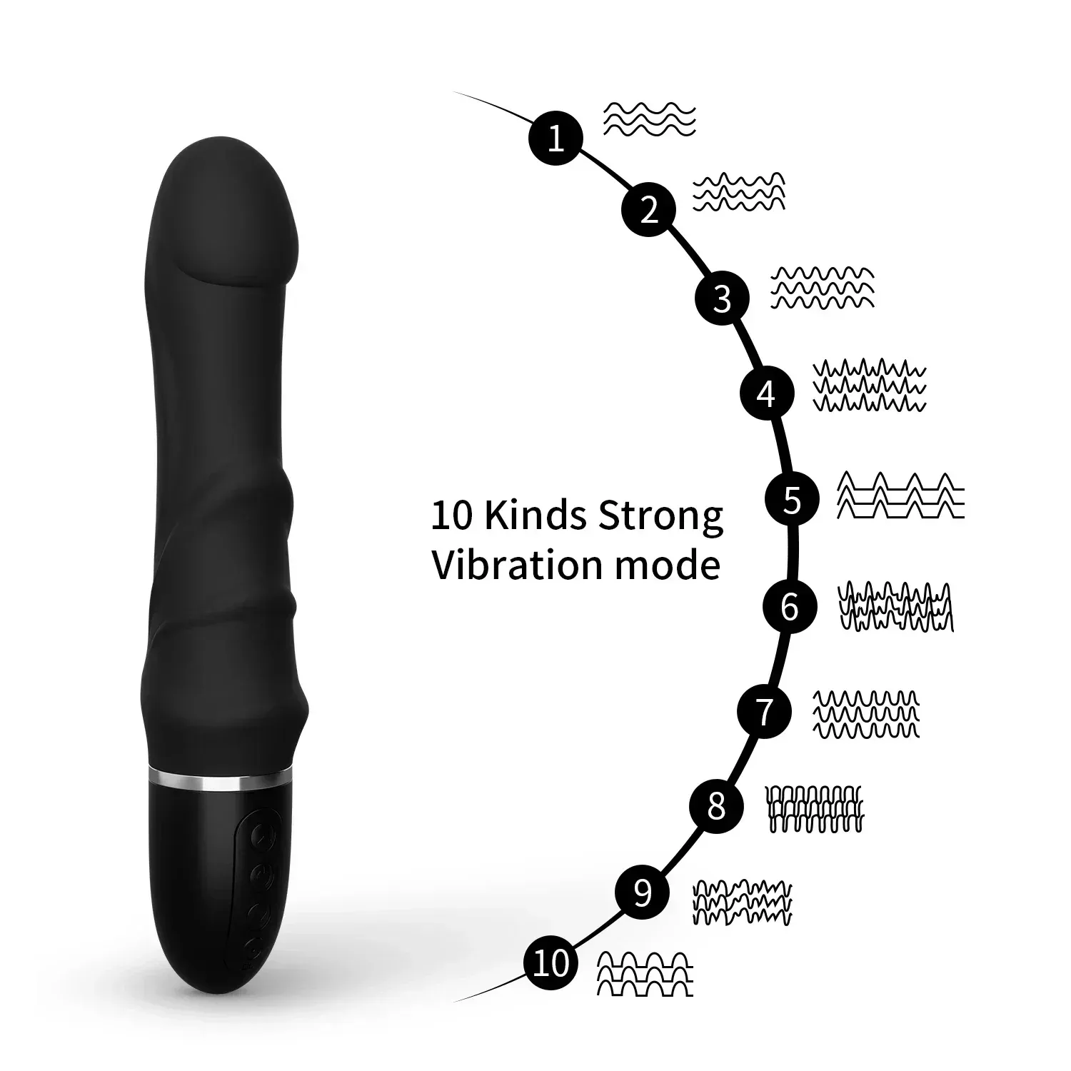 Simulated Glans Spot Stimulation Vibrator 3 Colors Available