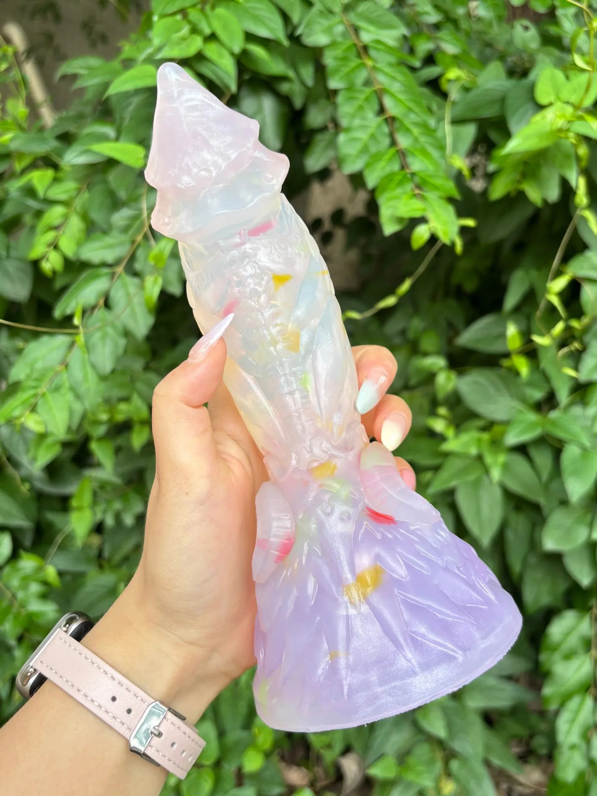 ELKKOST Thick Foreskin Octopus Sucker Base Fantasy Orc Dildo