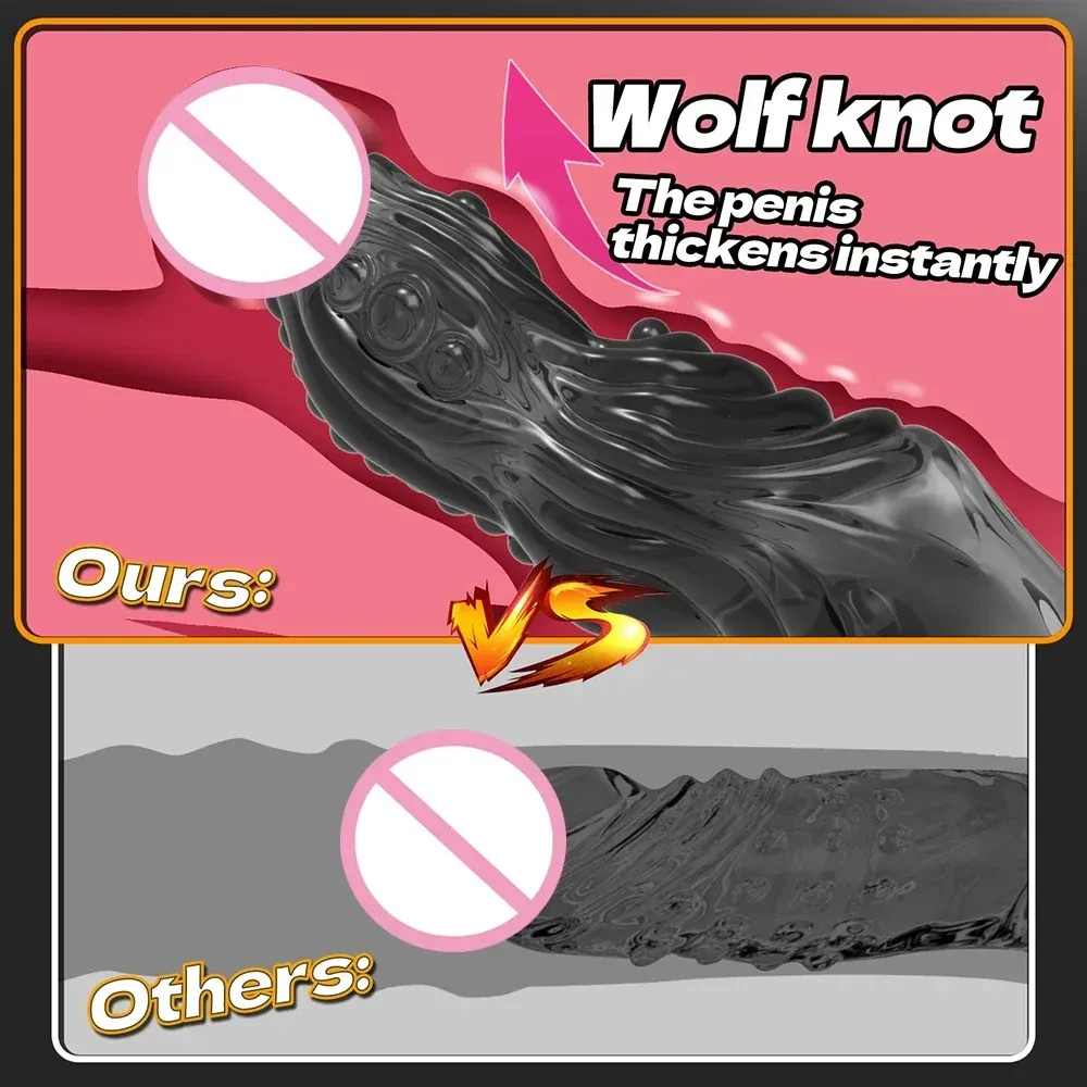 Fantasy Alien Creature Transparent Through-Type Penis Sleeve