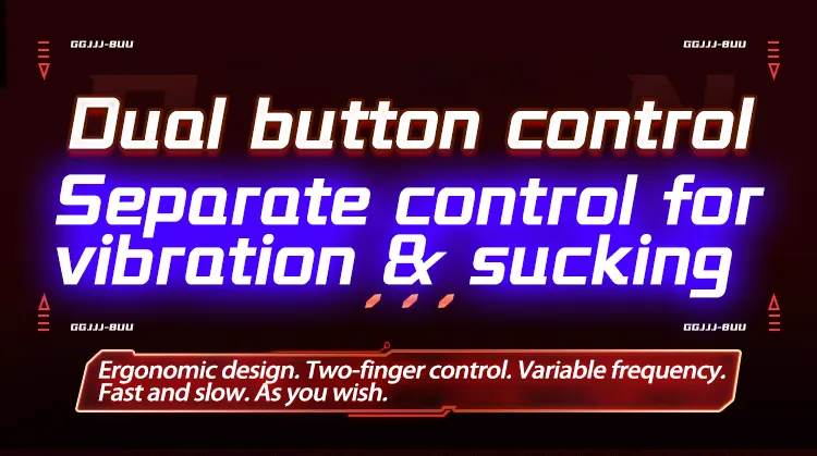 3 Speeds + 7 Frequencies Male Masturbator Dual-Button Control