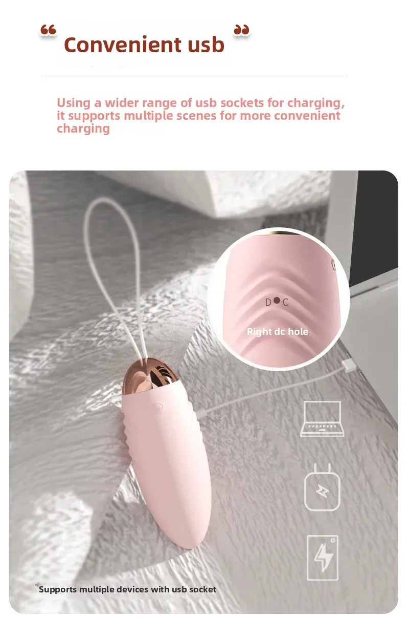 10 Frequencies Remote Control Heating Vibrating Egg