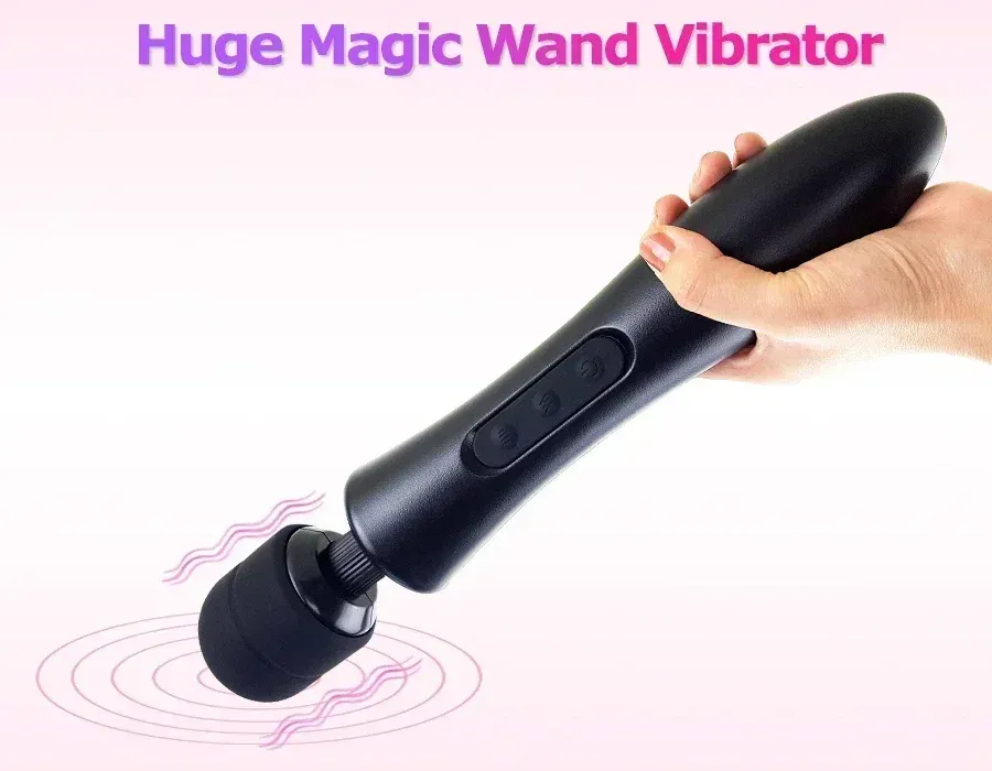 Extra-Large 8 Speeds 20 Modes USB Charging AV Wand Vibrator