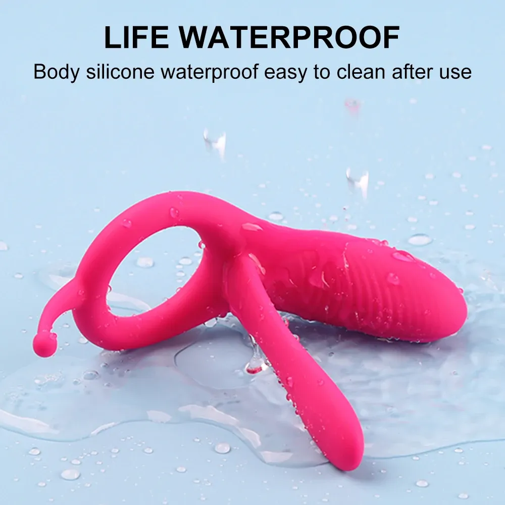 4In1 Multi-Functional Vibartor With Cock Ring For Couples