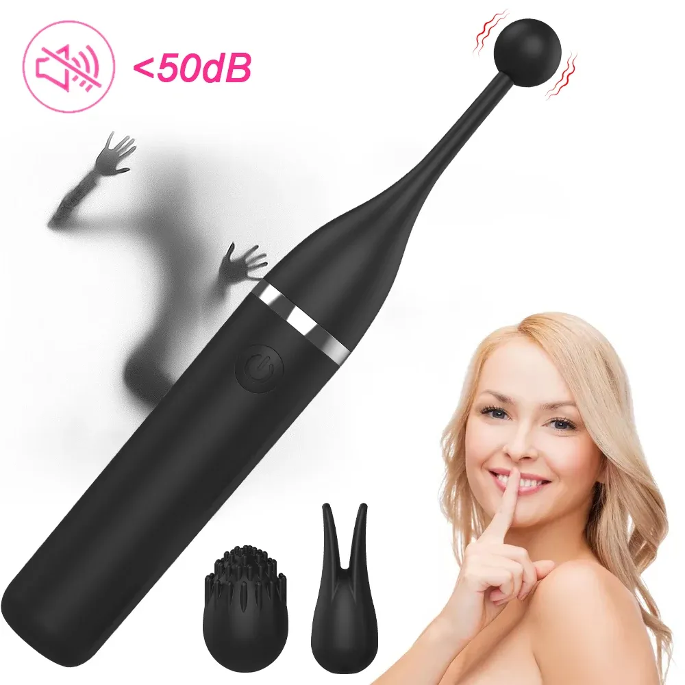 10 Frequencies Vibrator With 2 Different Massage Heads