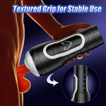 Split-Type Open-Close Vibarting Male Masturbator Dual Engines