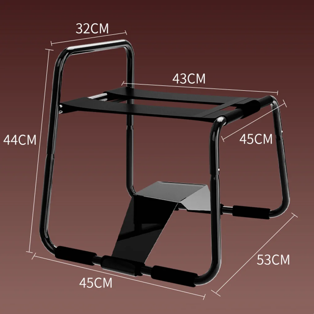 เก้าอี้สําหรับคู่รักในบ้าน ถอดประกอบง่าย สายยืดแรงต้านสูง ที่พักแขนแบบชิ้นเดียว ติดตั้งอุปกรณ์เสริมได้-sextoyfunny