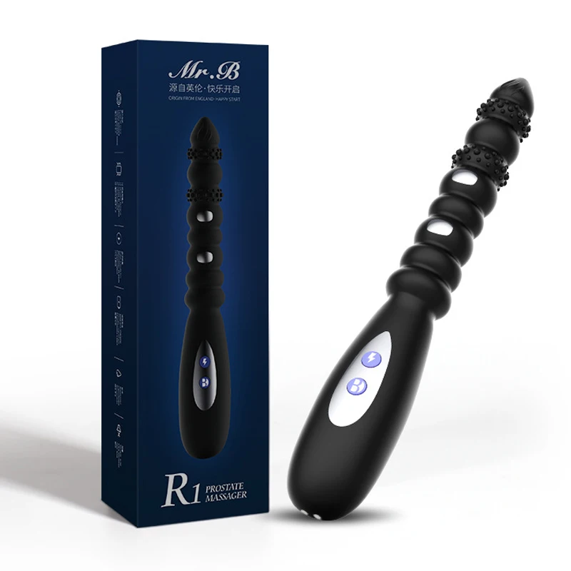 ต่อมลูกหมากเครื่องนวด 10 ระดับความสั่นสะเทือน 3 ระดับชีพจรไฟฟ้า หมุนได้ 360 องศา ใช้ได้ทั้งชายและหญิง|Mr.B-sextoyfunny